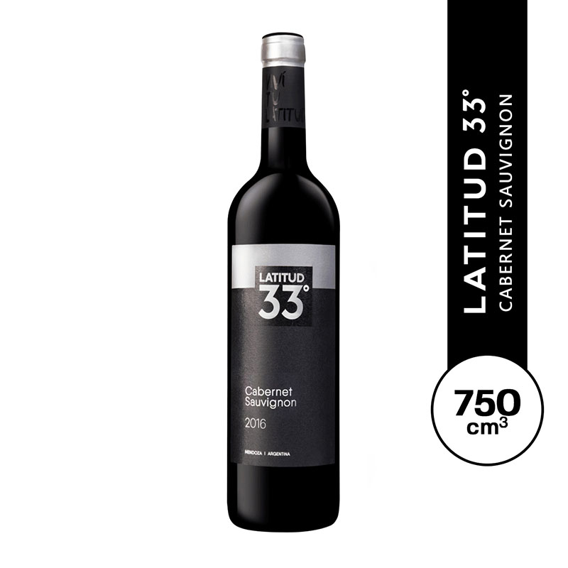 Latitud 33 Cabernet Sauvignon 750 ml.