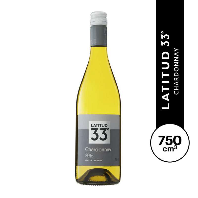 Latitud 33 Chardonnay 750 ml.