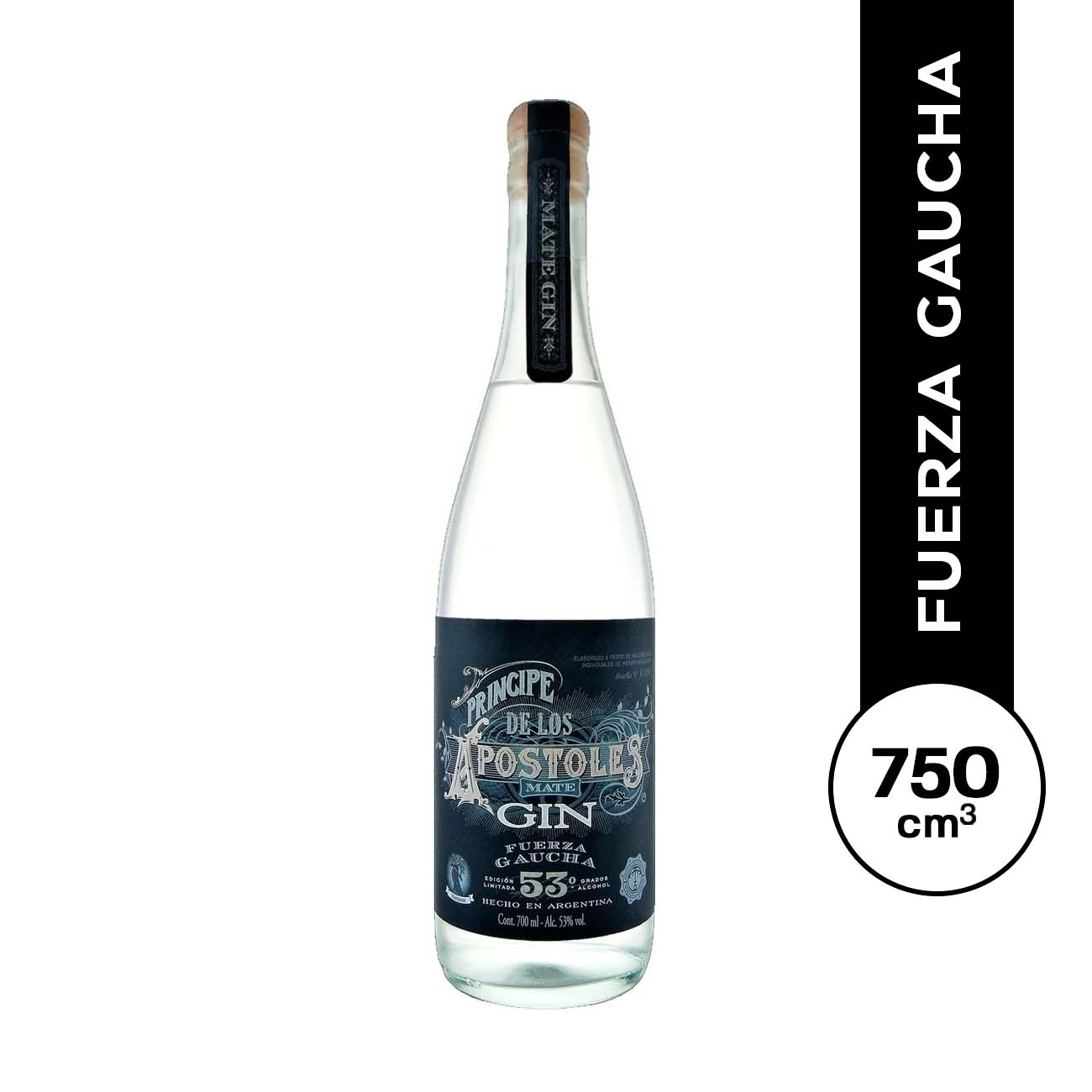 Gin Príncipe de los Apóstoles Fuerza Gaucha 750 ml.