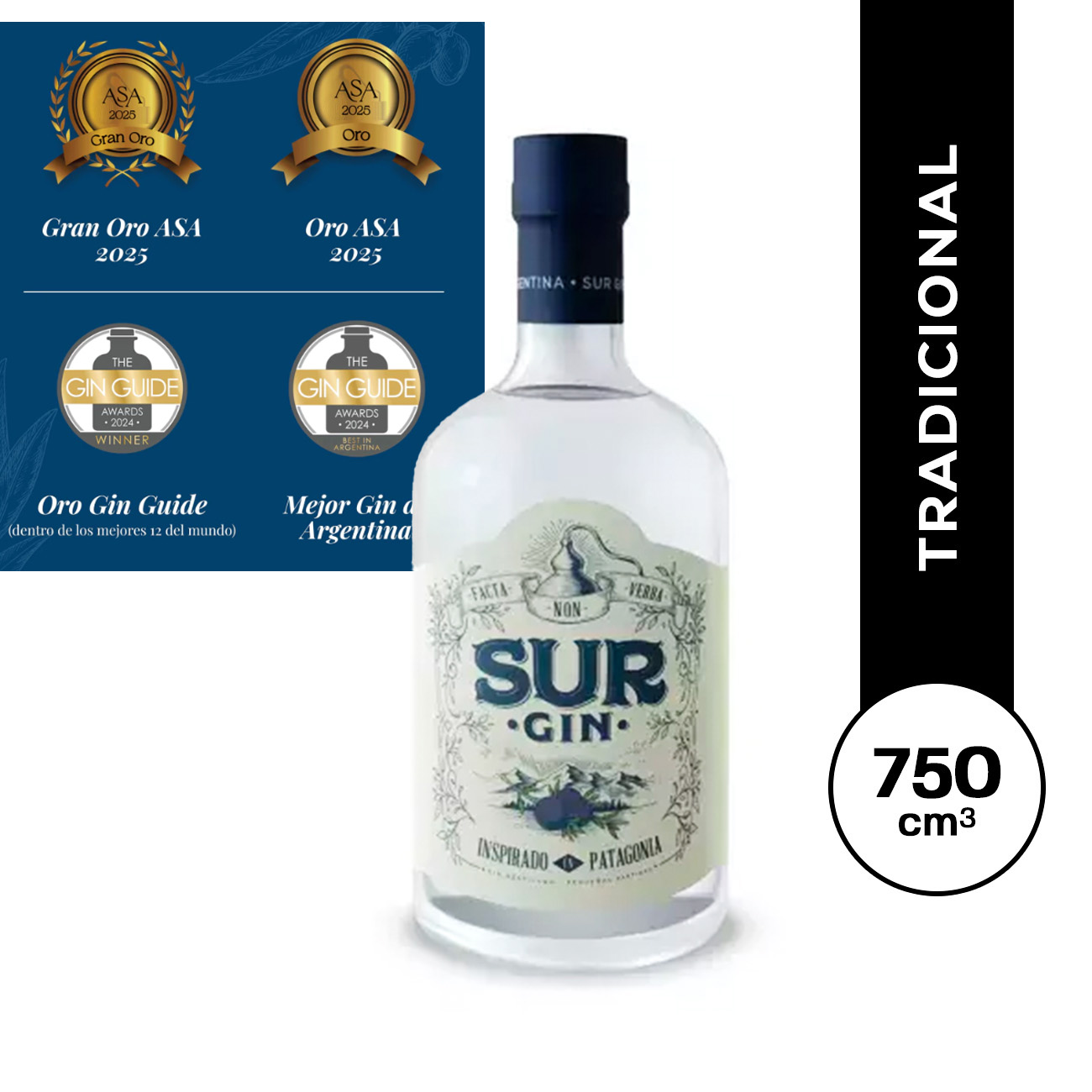 Gin Sur Tradicional 750 ml.