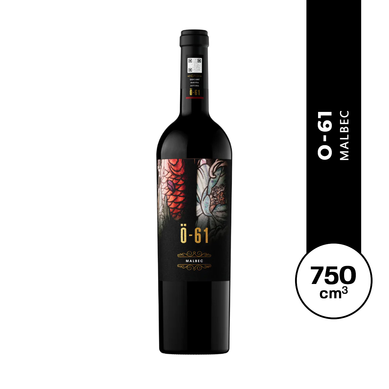 Vino O-61 Malbec 750 ml.