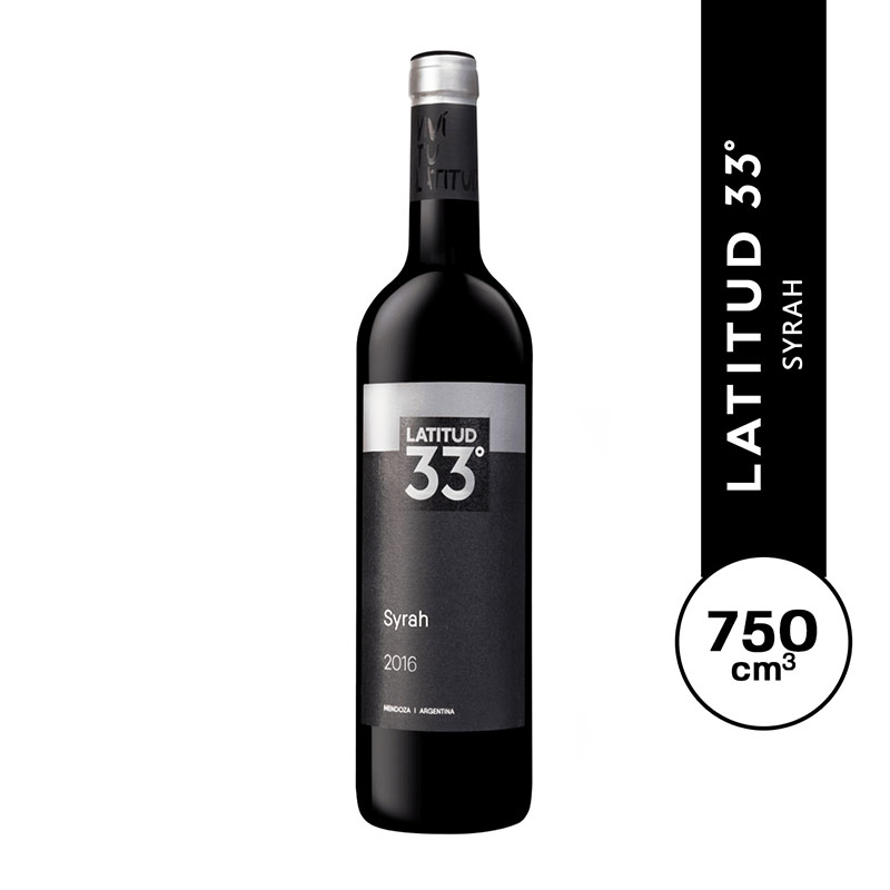 Latitud 33 Syrah 750 ml.