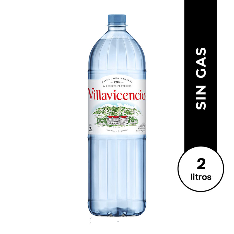 Agua Villavicencio sin gas 2 l.