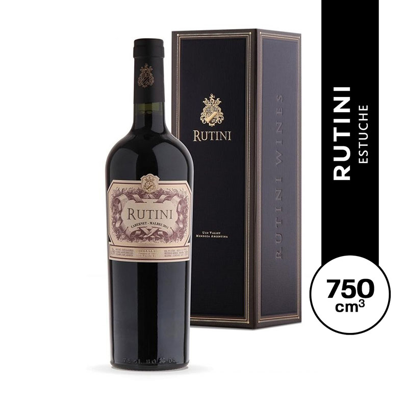 Rutini Cabernet Malbec con estuche 750 ml.