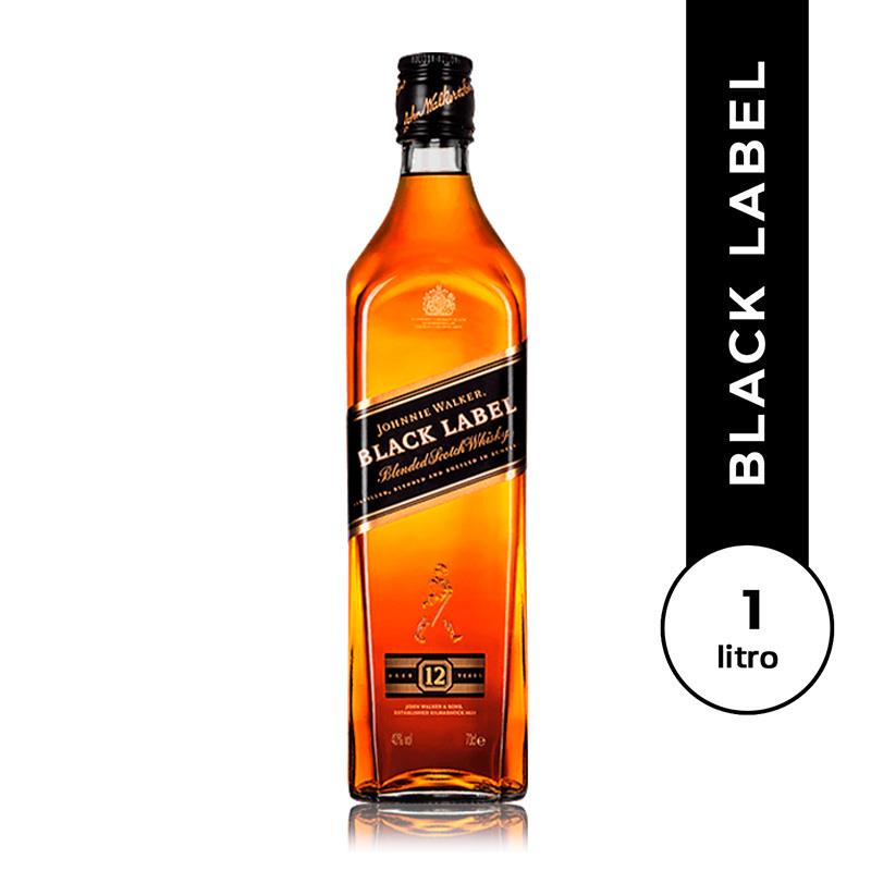 Johnnie Walker Black Label 1 l. -  sin caja