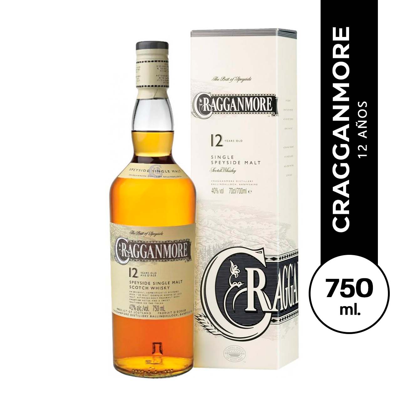 Cragganmore Single Malt Whisky 12 años