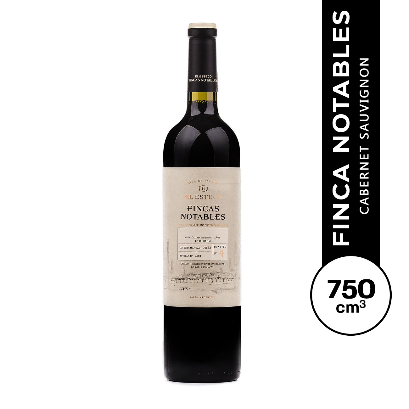 Finca Notables Cabernet Sauvignon 750 ml.