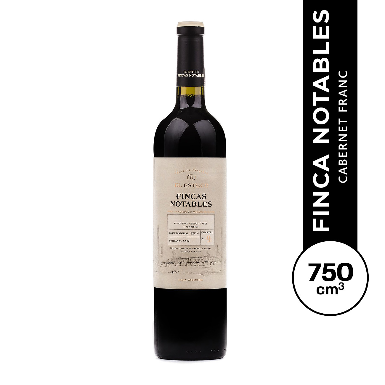 Finca Notables Cabernet Franc 750 ml.