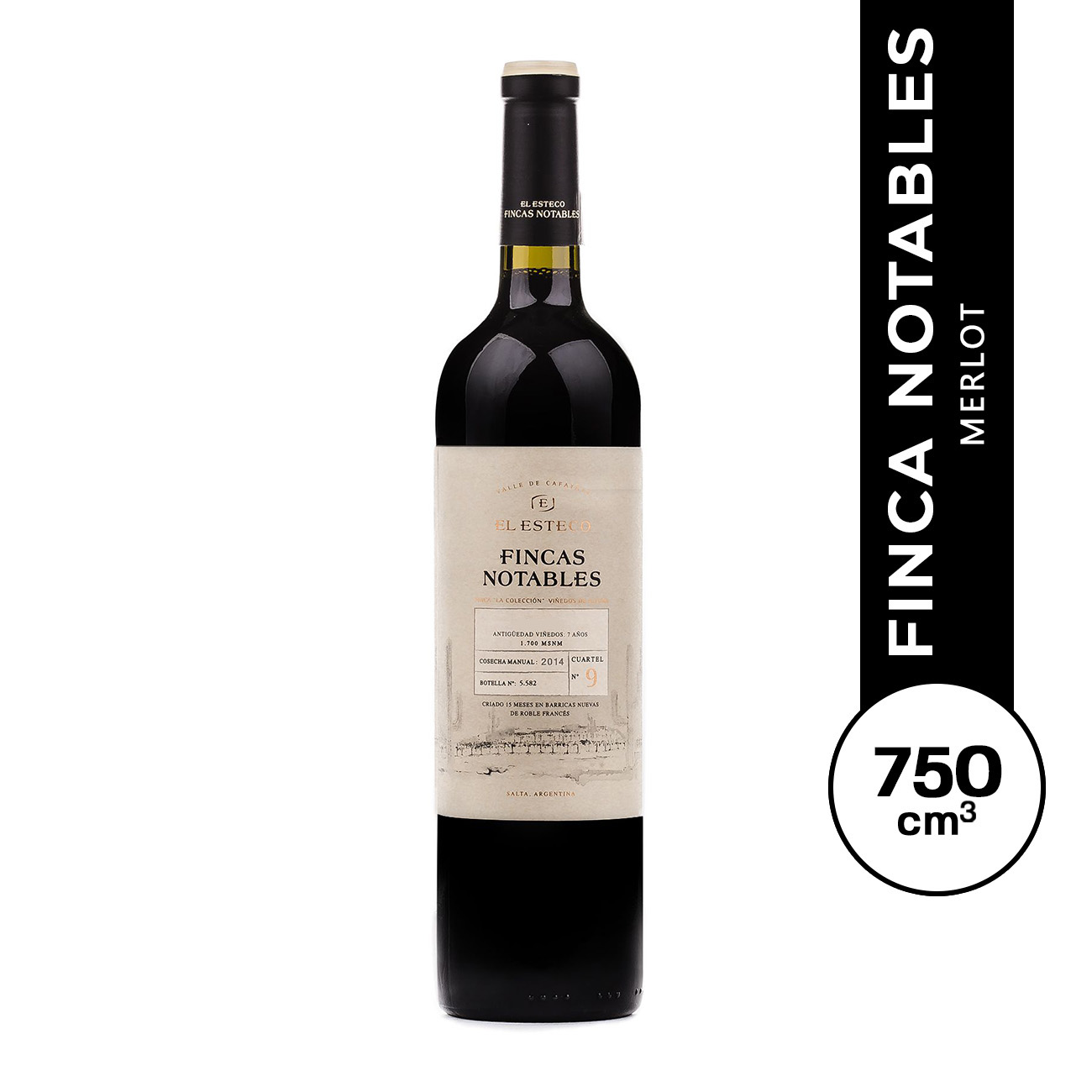 Finca Notables Merlot 750 ml.