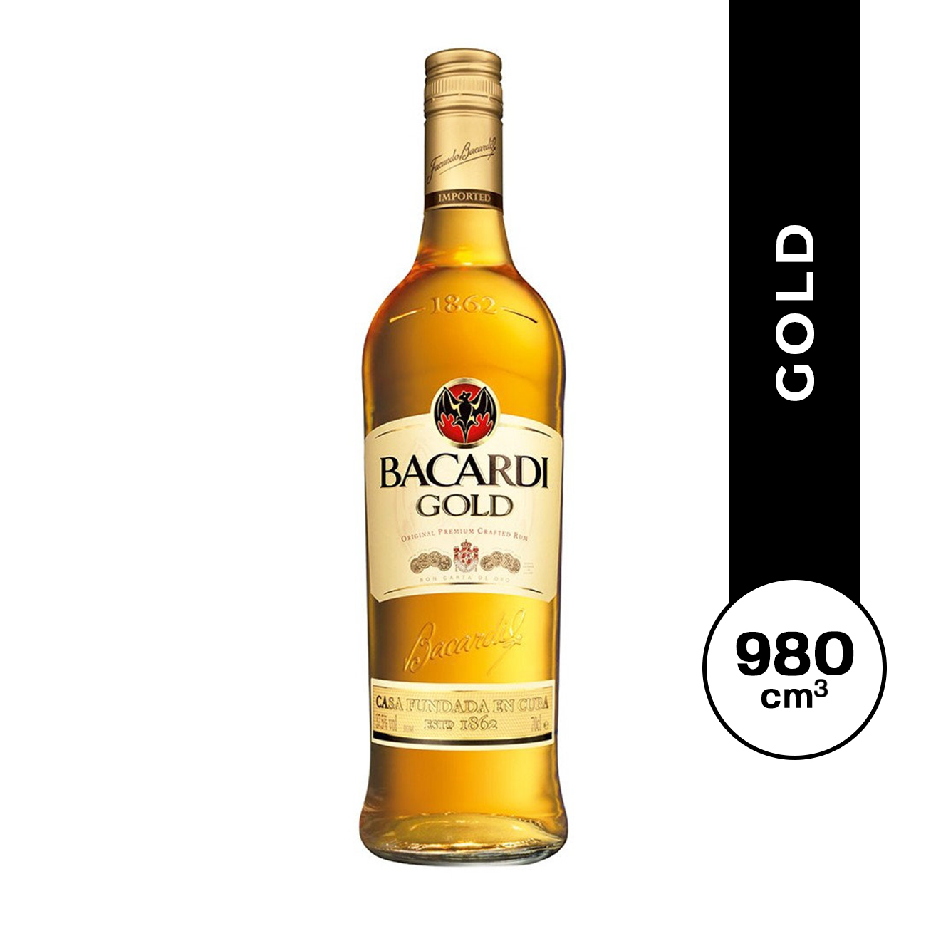 Ron Bacardi Oro 980 ml.