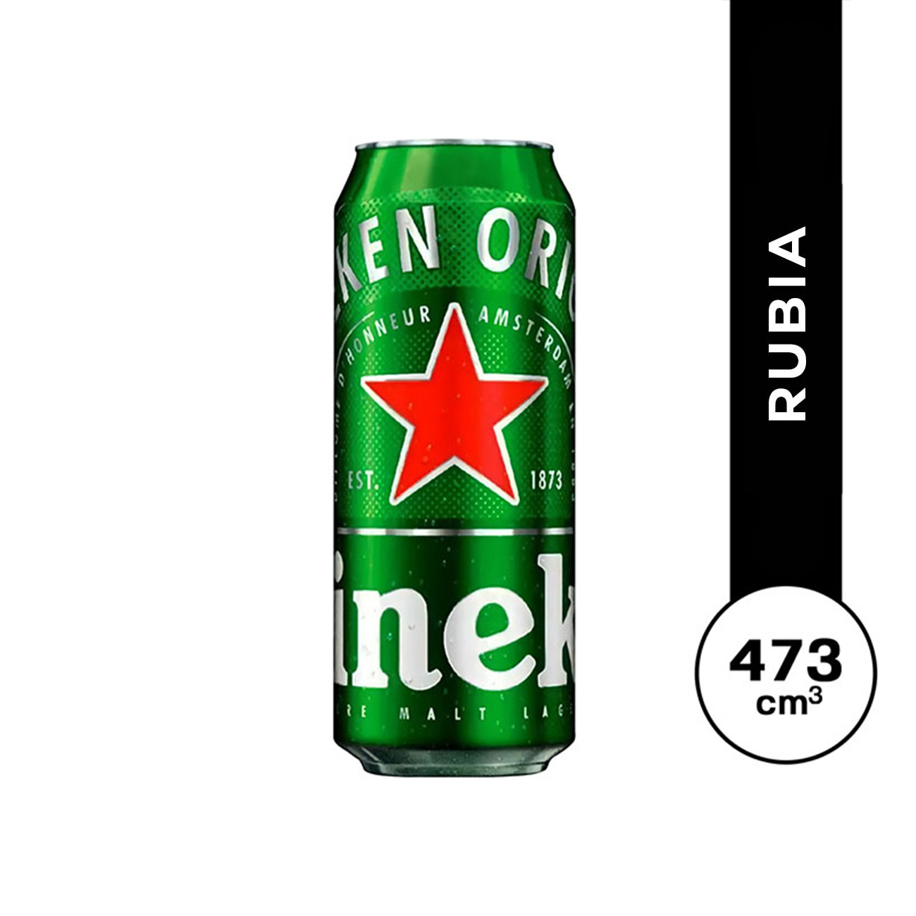 Heineken lata 473 cc.