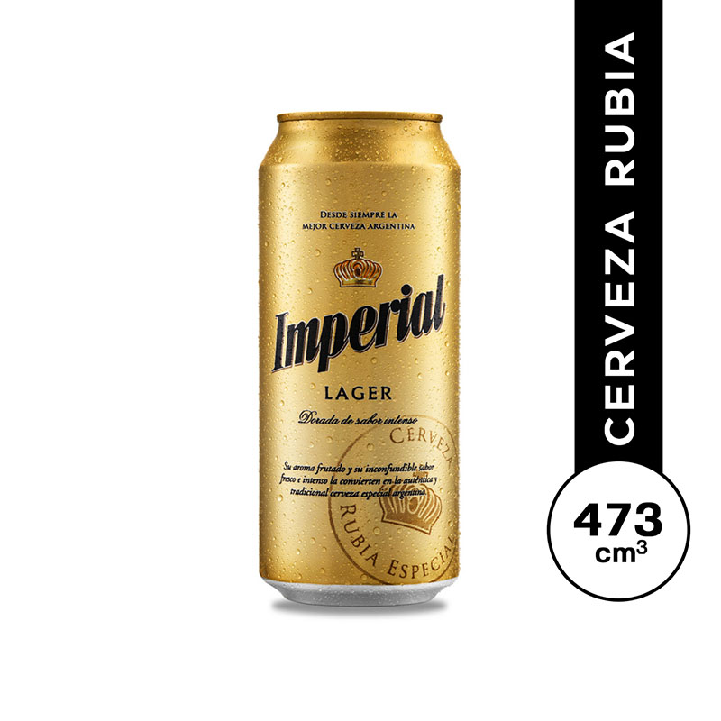 Imperial Lager lata 473 cc.