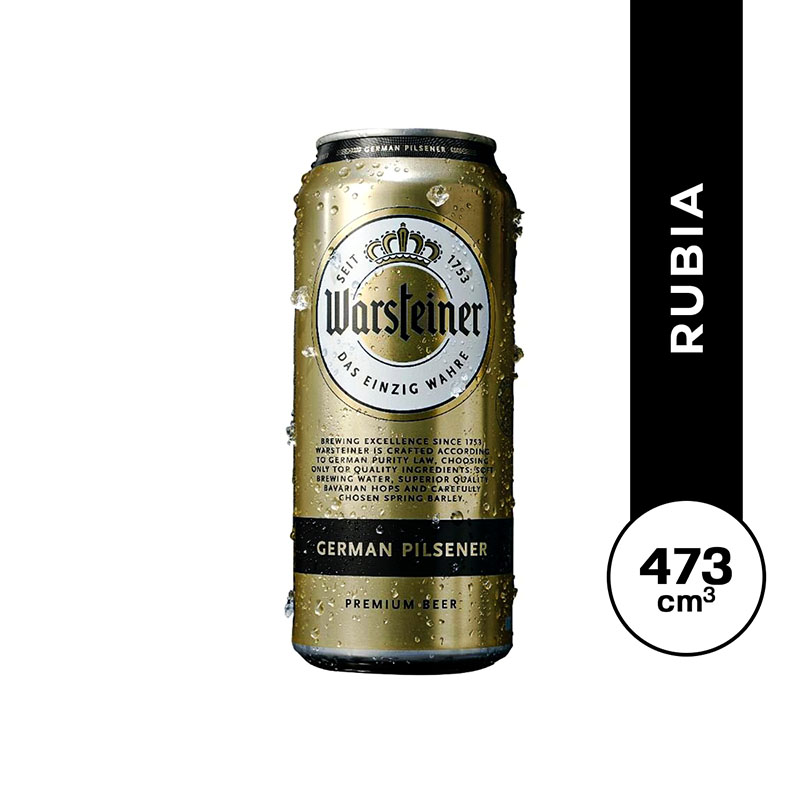 Warsteiner lata 473 cc.