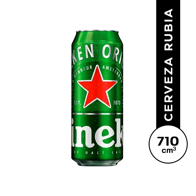 Heineken lata 710 cc.