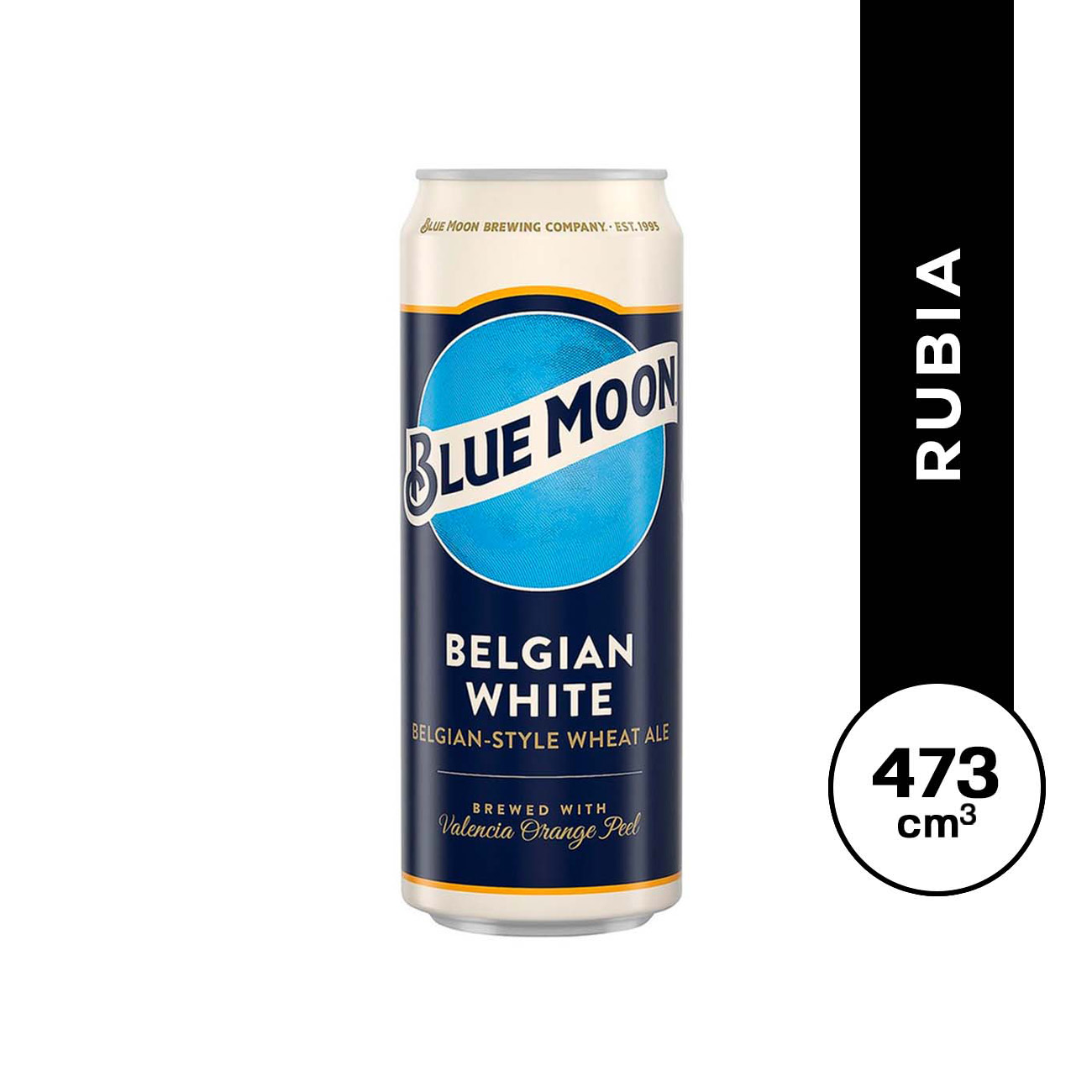 Blue Moon Belgian White lata 473 cc.