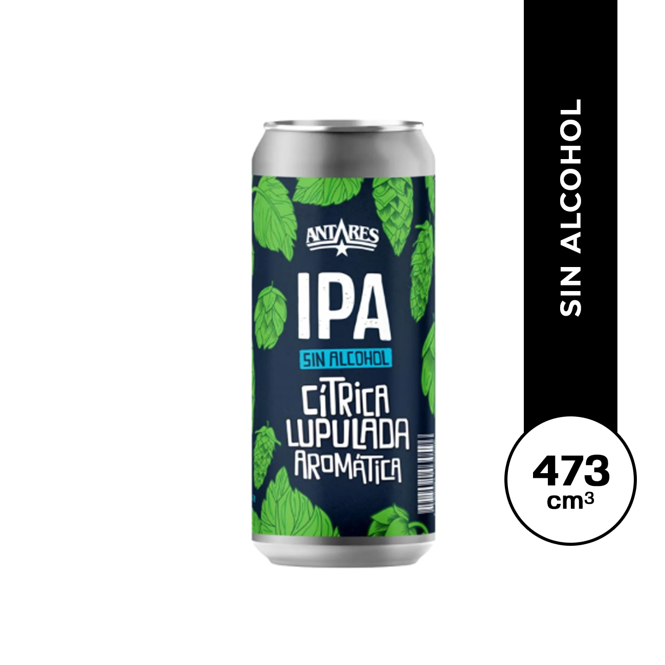 Antares Ipa - sin alcohol lata 473 ml.