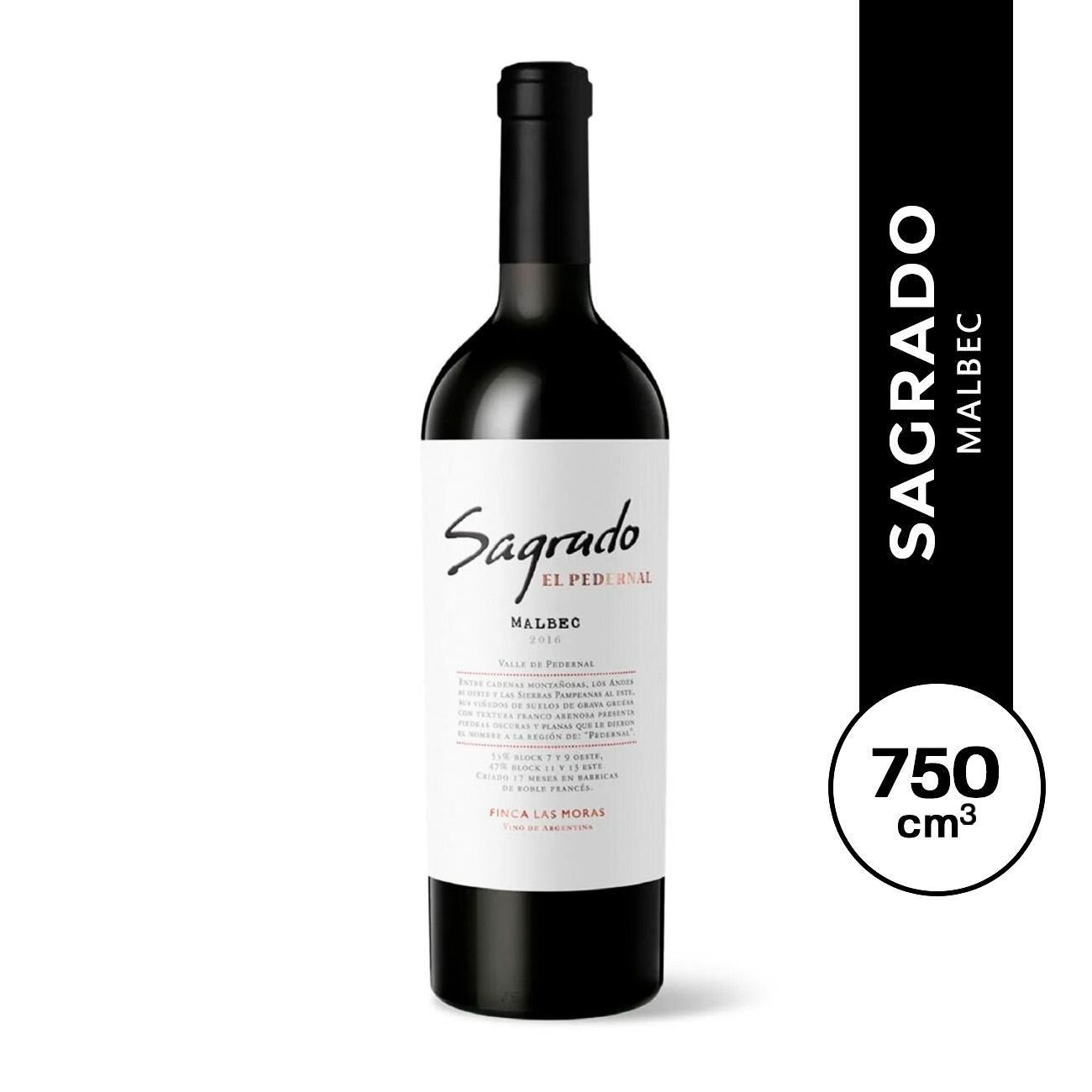 Sagrado El Pedernal Malbec 750 ml.