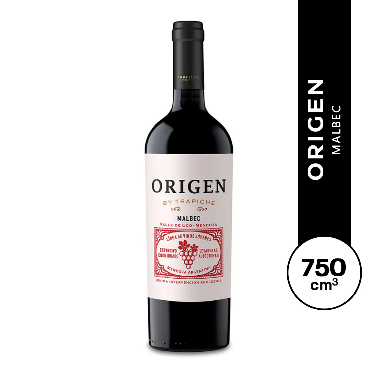 Origen Mabec 750 ml.