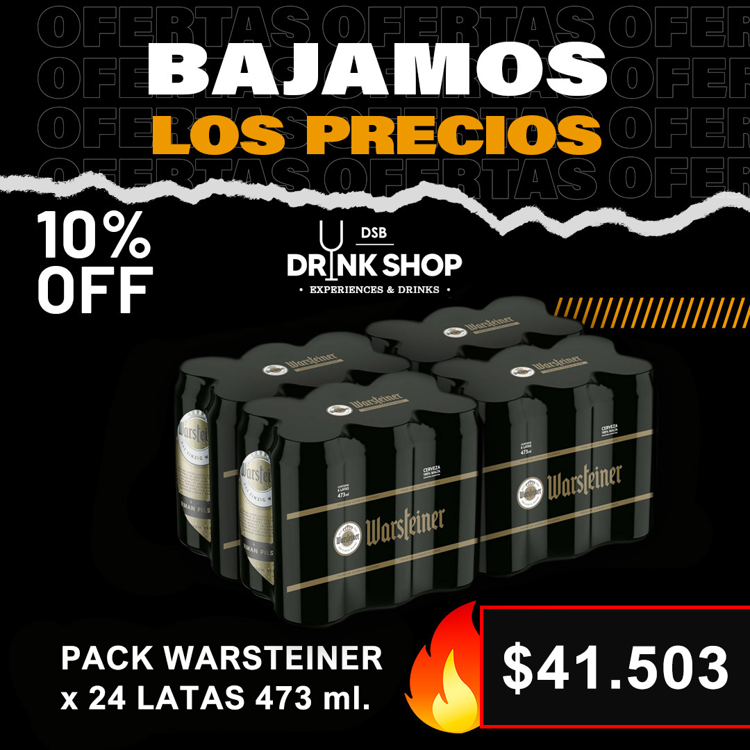 Promo exclusiva - 24 latas Warsteiner 473 cc. - Sólo para retiro por el local