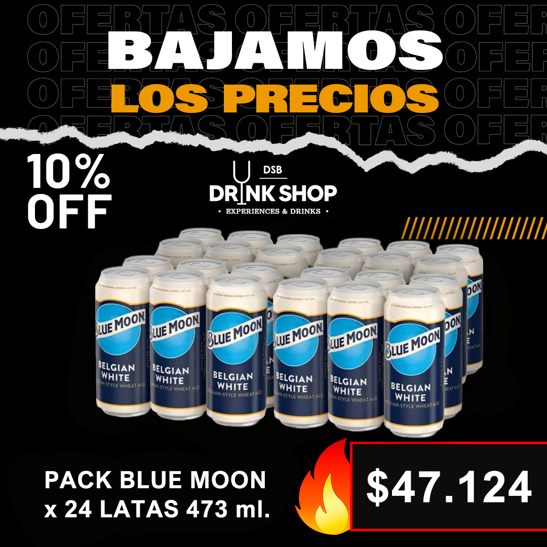 Promo exclusiva - 24 latas Blue Moon 473 cc. - Sólo para retiro por el local