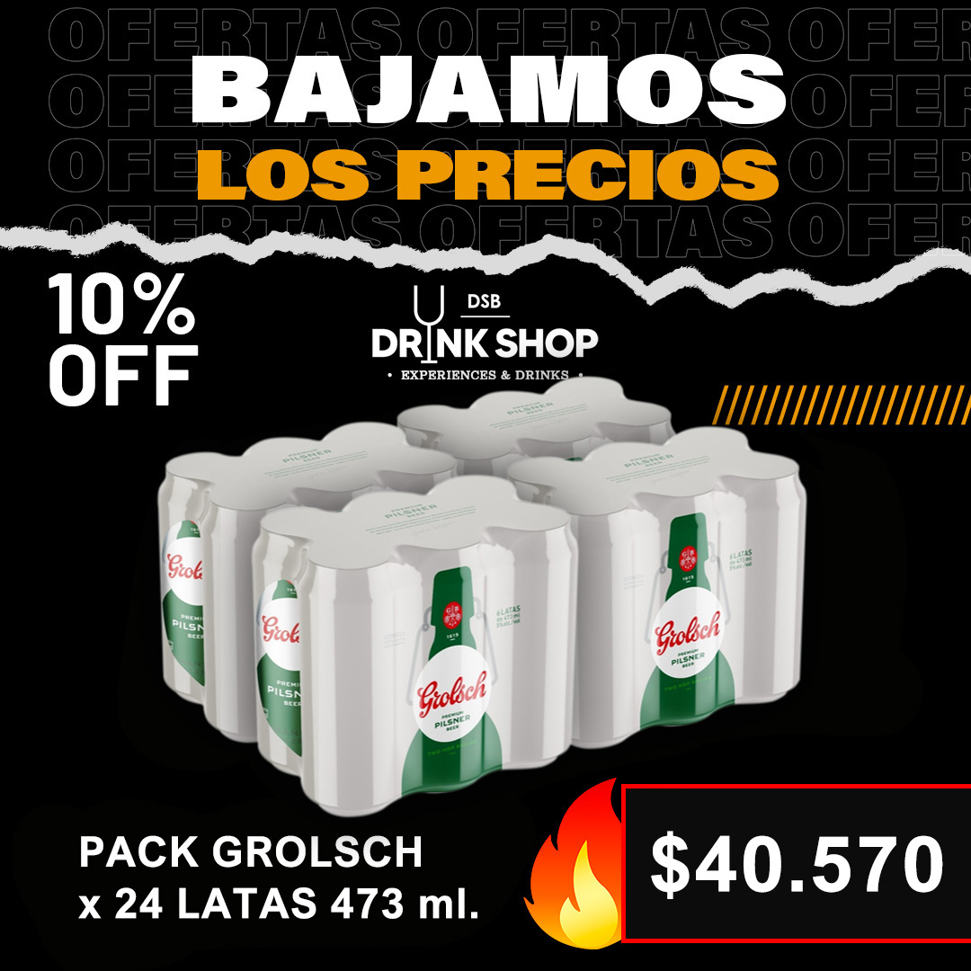 Promo exclusiva - 24 latas Grolsch 473 cc. - Sólo para retiro por el local