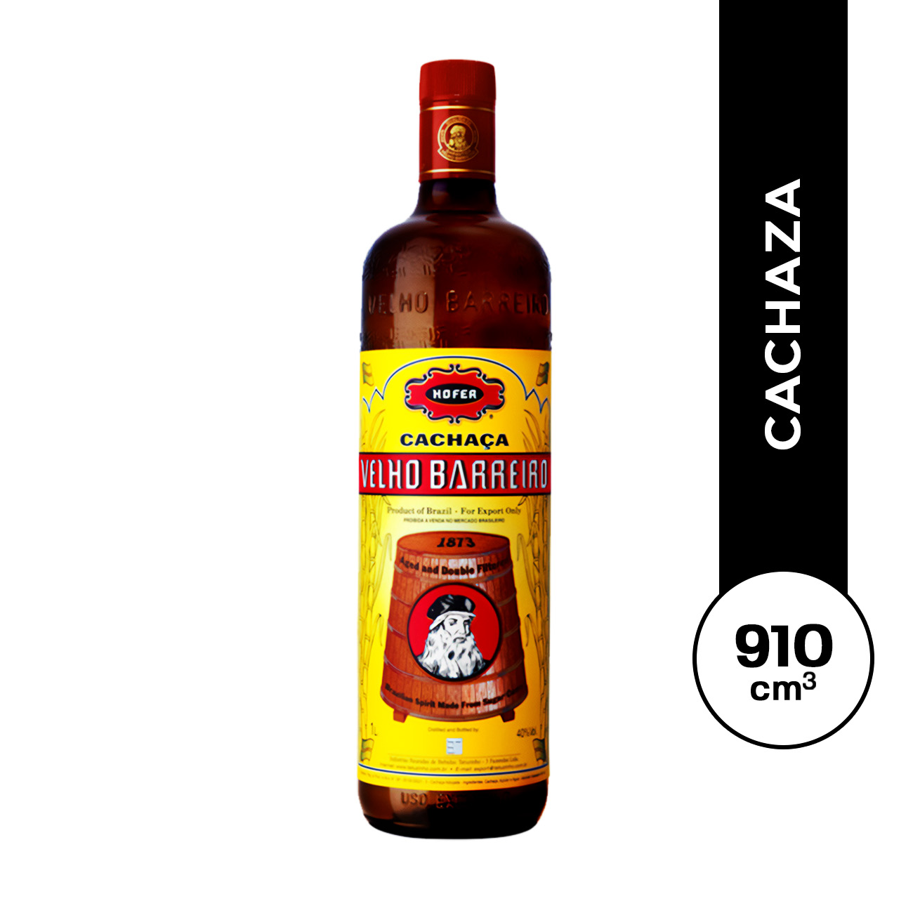 Cachaza Velho Barreiro 910 ml.